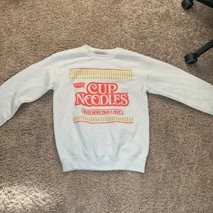 Women’s Cup of Noodles Sweatshirt in Size Medium (good condition)